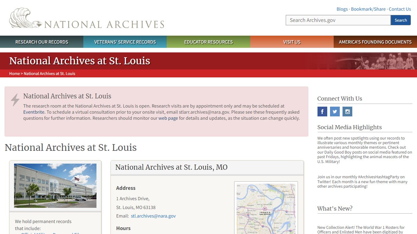 National Archives at St. Louis | National Archives